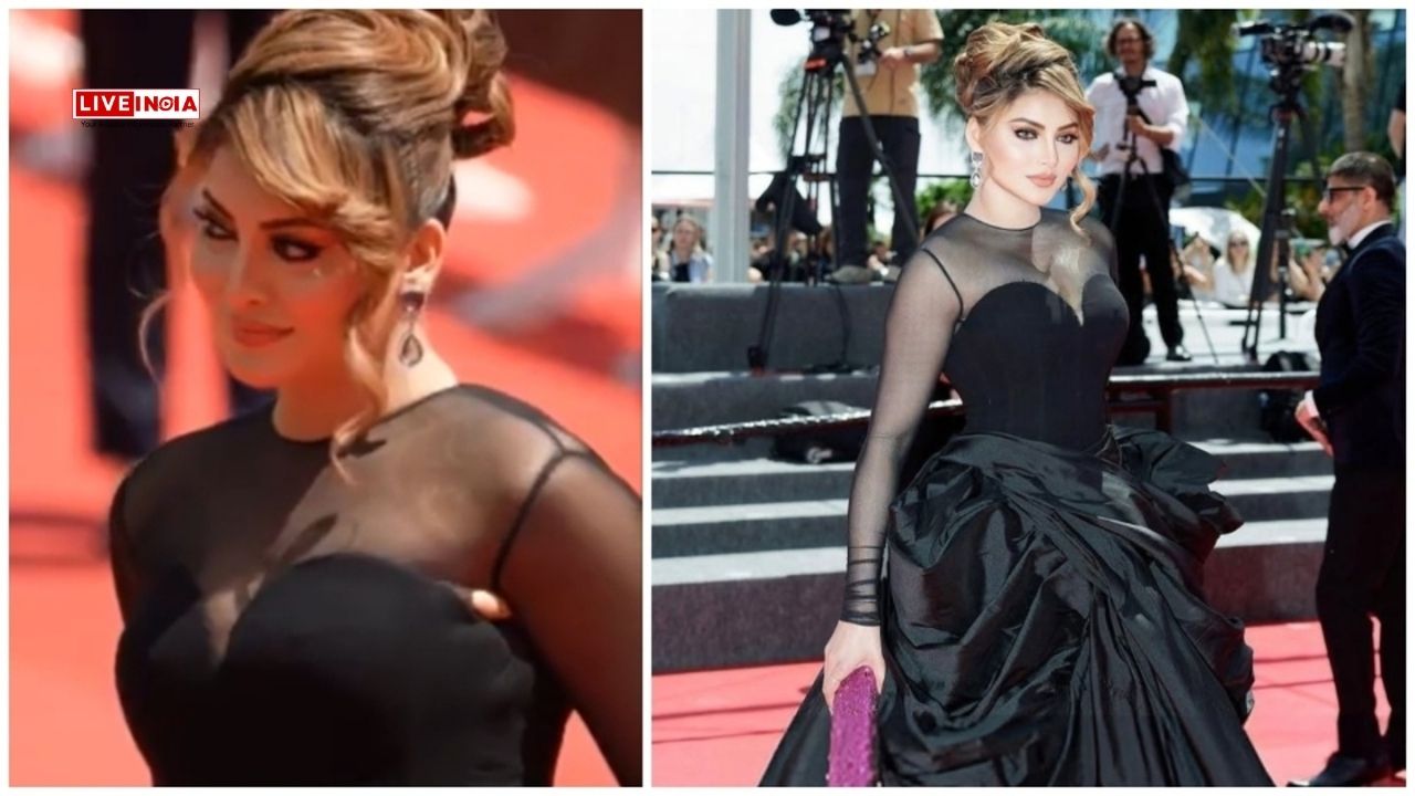 Oops! Urvashi Rautela Suffers Wardrobe Malfunction on Cannes 2025 Red Carpet-Watch