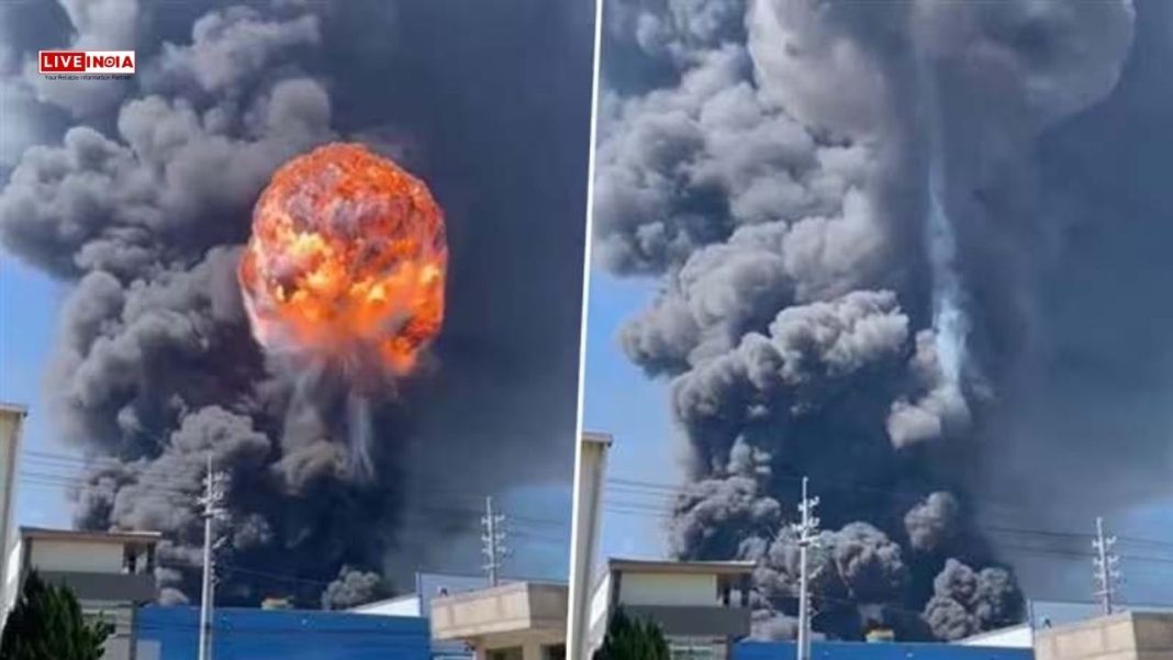Huge Explosion at China Chemical Plant Sends Mushroom Cloud Over Town
