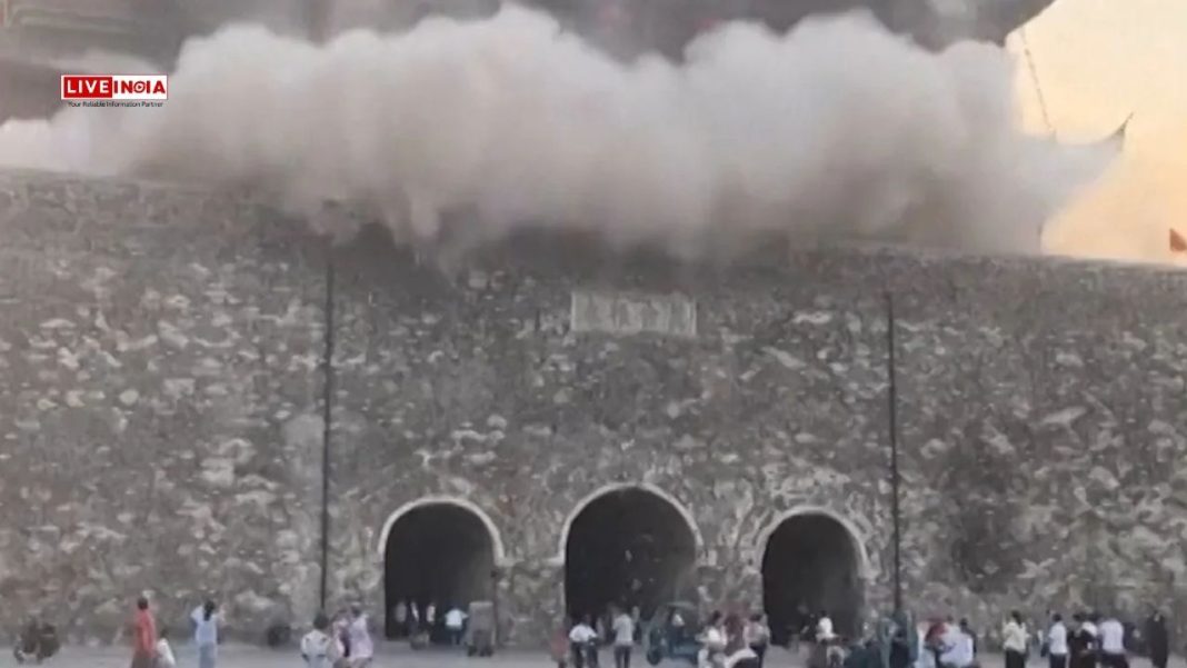 China’s 650-Year-Old Fengyang Drum Tower Collapses, Sparks Outrage Over Poor Restoration-Watch