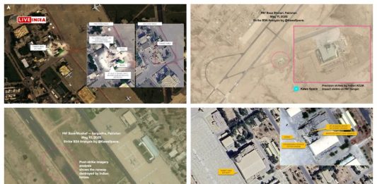 Satellite Images Reveal Damage To Pakistani Air Bases From Indian Missile Strikes