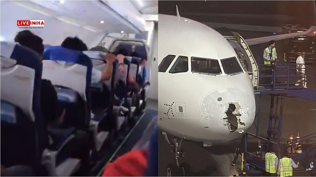 Terrifying Turbulence: IndiGo Flight Caught in Hailstorm, Passengers Scream-Watch Video