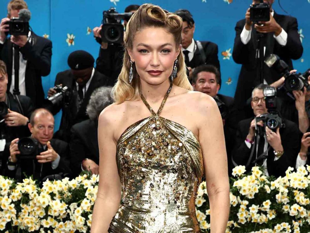 Met Gala 2025: Gigi Hadid Wows In Gold Miu Miu Dress