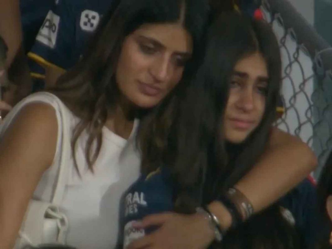 Watch:Shubman Gill's Sister Consoles Ashish Nehra's Daughter After Loss vs Mumbai Indians