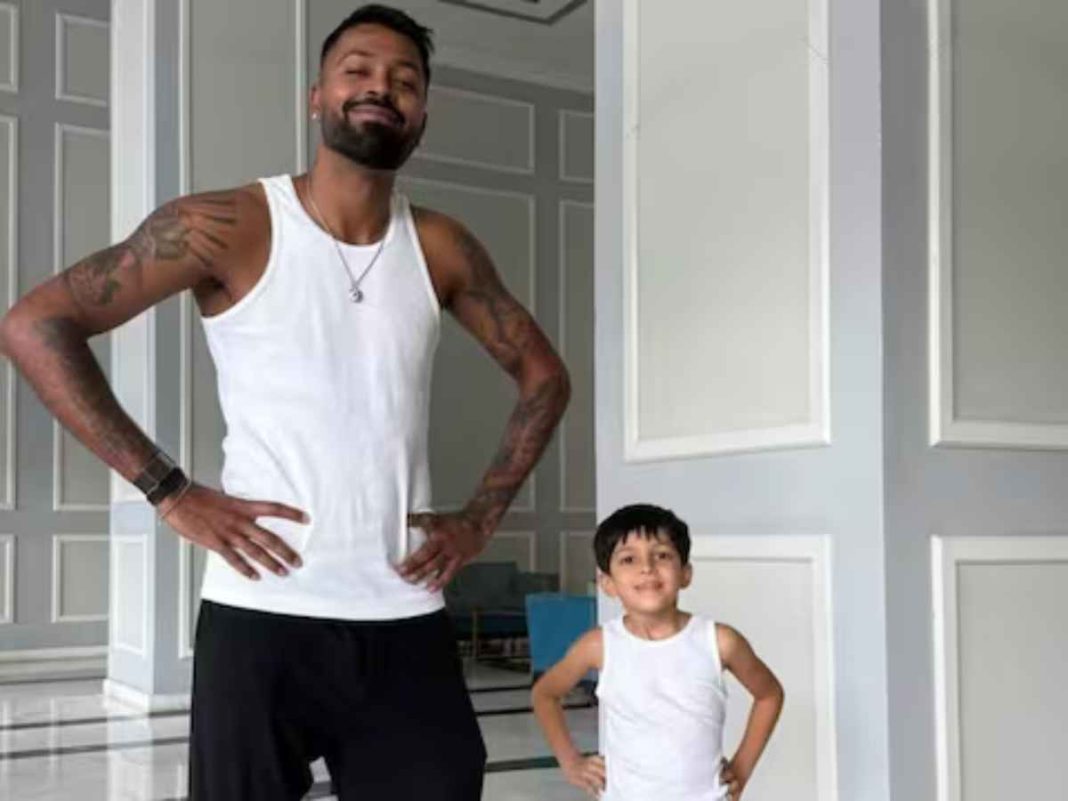 Hardik Pandya's Adorable Father-Son Bond Takes the Internet by Storm After Mumbai Indians Secure Playoffs