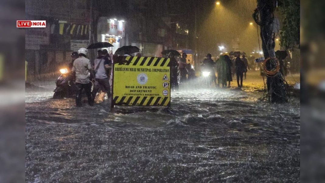 Heavy Rainfall Brings Mumbai to a Standstill: Flooded Roads, Fallen Trees, Disrupted Trains