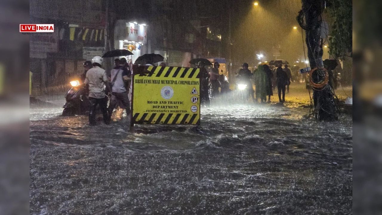 Heavy Rainfall Brings Mumbai to a Standstill: Flooded Roads, Fallen Trees, Disrupted Trains