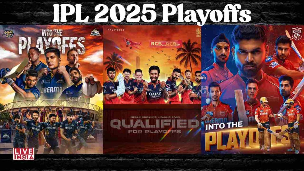 IPL 2025 Playoff Race Heats Up: GT, RCB, and PBKS Seal Spots with Dominant Wins