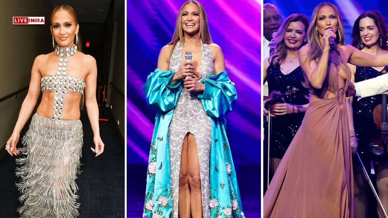 Jennifer Lopez's Stunning AMAs 2025 Outfits: From Sparkling Catsuit to Bejeweled Gown-See All of Them Here