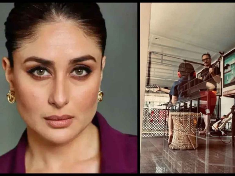 Kareena Kapoor Ditches Guns N' Roses for a Private Jam Session with Saif & Taimur