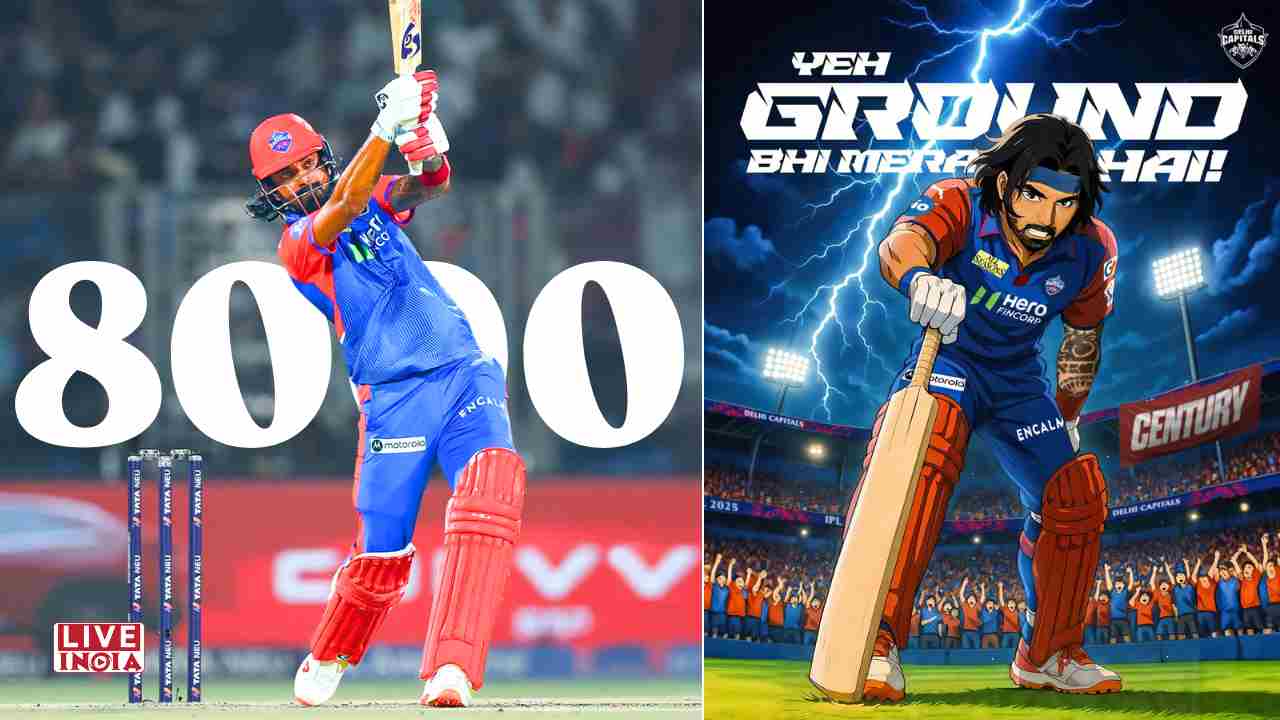 KL Rahul Becomes Fastest Indian to Reach 8,000 T20 Runs with Record Century vs Gujarat Titans