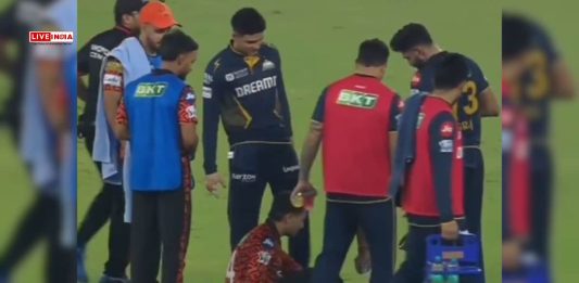 Shubman Gill’s Heated Chat With Umpires Ends in ‘Kick’ to Abhishek Sharma – Video Goes Viral
