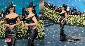 Kim Kardashian Makes Statement in Crocodile Leather Look at Met Gala 2025