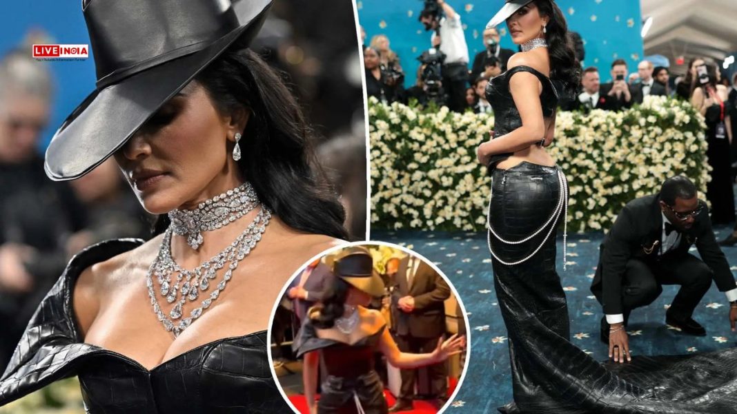 Kim Kardashian Snaps at Security Guard for Stepping on Her 2025 Met Gala Gown