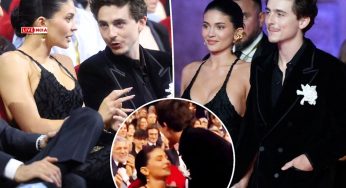 Kylie Jenner Left Hanging After Awkward PDA Moment With Timothée Chalamet at Italian Awards Show-Watch