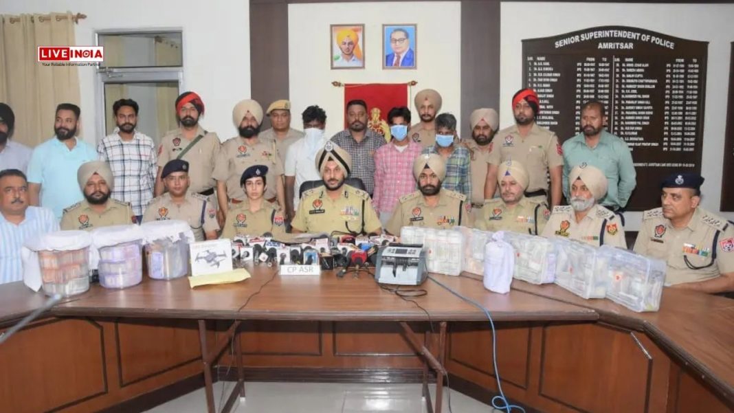Punjab Police Bust Major Narco Network, Recover 10.2 kg Heroin in Amritsar; 3 Arrested
