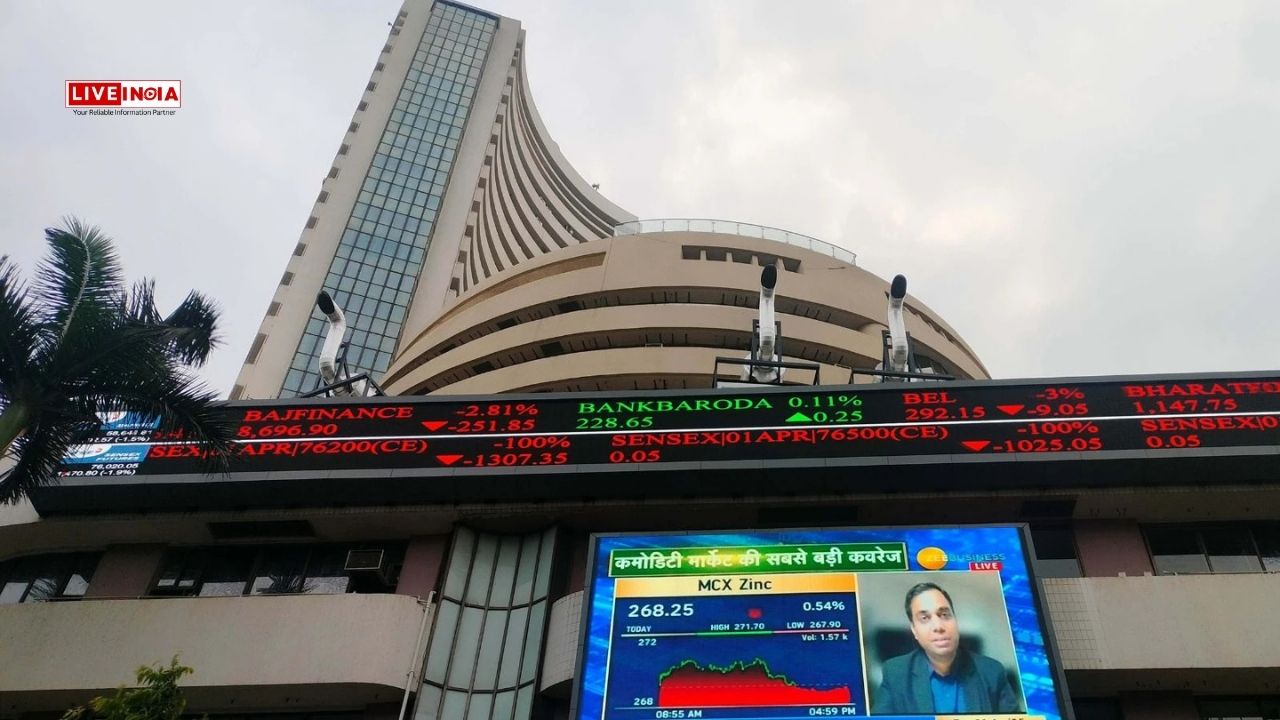 Sensex Tanks Over 800 Points, Nifty Below 24,550 Amid Global Jitters and Economic Uncertainty