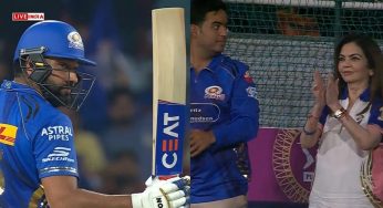 Standing Ovation for Rohit Sharma by Nita and Akash Ambani After Fiery 81-Watch