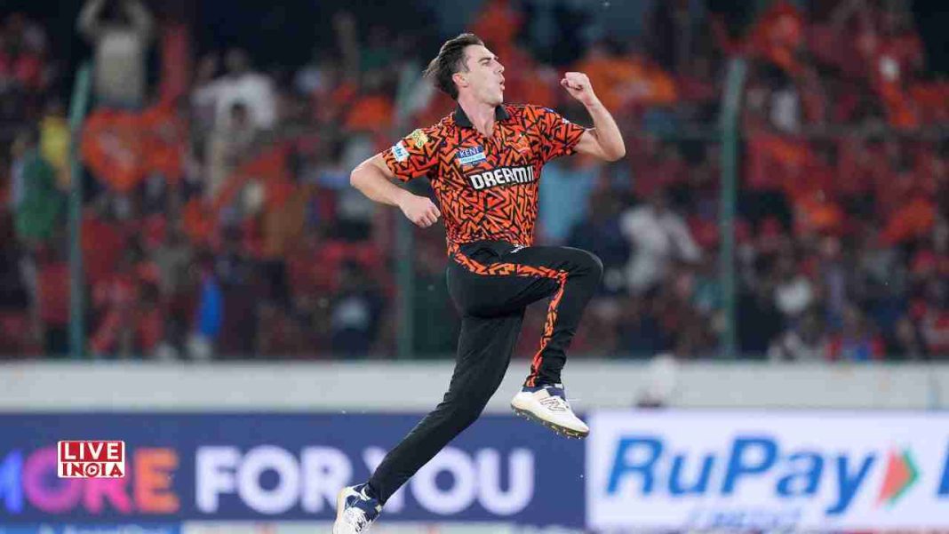 Pat Cummins Scripts Rare Hat-Trick of First-Ball Wickets for SRH in Washed-Out Clash
