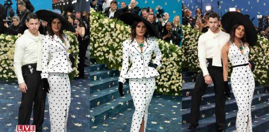Top Glam, Tailored Grace: Priyanka Chopra Turns Heads at Met Gala 2025 with Nick Jonas