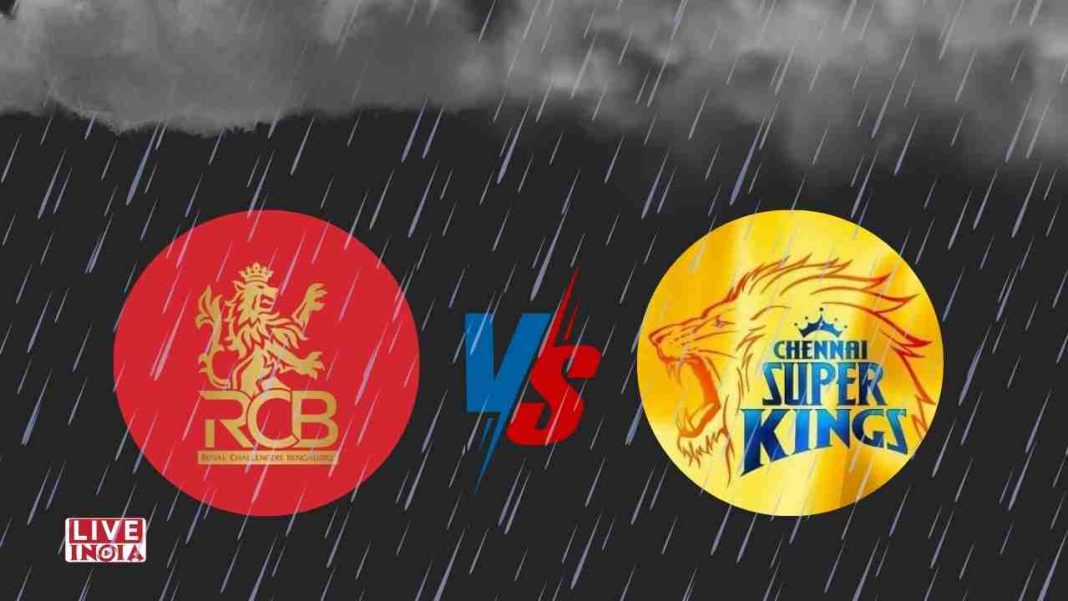IPL 2025: Rain Clouds Over RCB vs CSK Clash in Bengaluru: Playoff Push at Risk