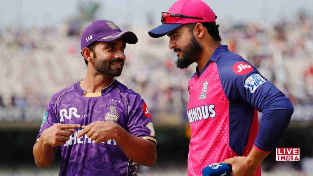 IPL 2025- KKR vs RR: Rahane Wins Toss, Kolkata Opt to Bat First at Eden Gardens