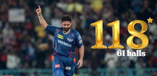 Rishabh Pant’s Fiery 118 Powers Lucknow Super Giants to 227/3 in IPL Group Stage Finale*