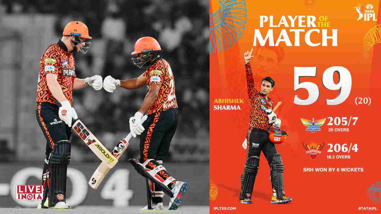 Abhishek, Klaasen Power SRH to Six-Wicket Win; Knock LSG Out of IPL 2025 Playoff Race