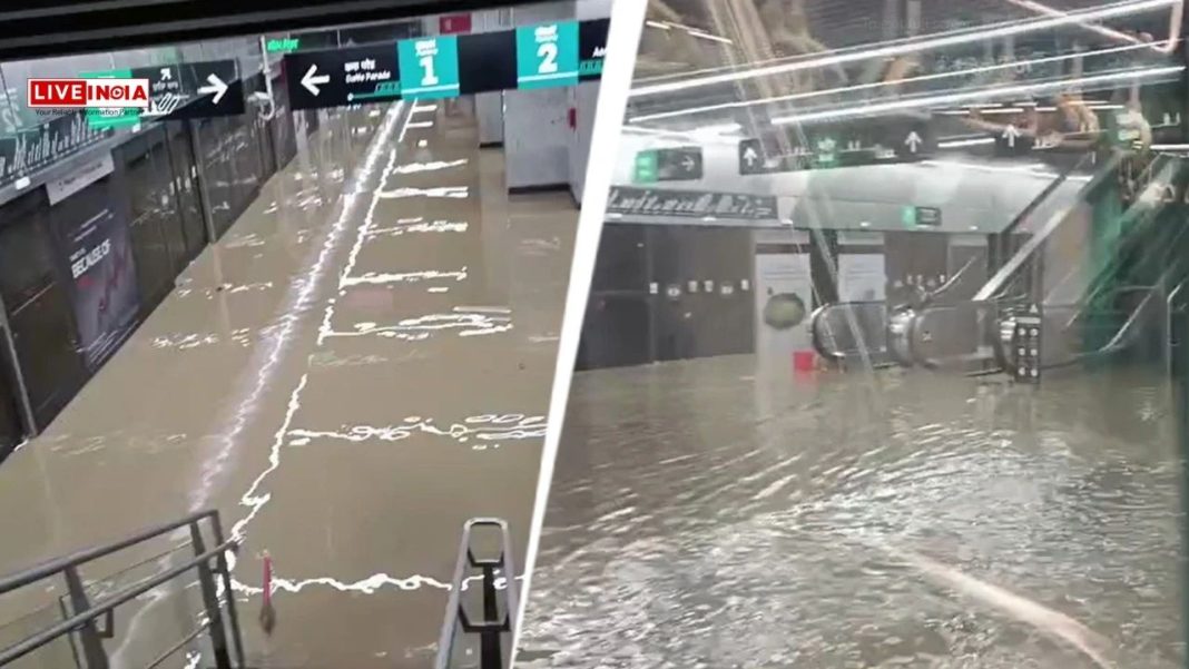 Mumbai's Newly-Inaugurated Worli Metro Station Flooded As Early Monsoon Hits City