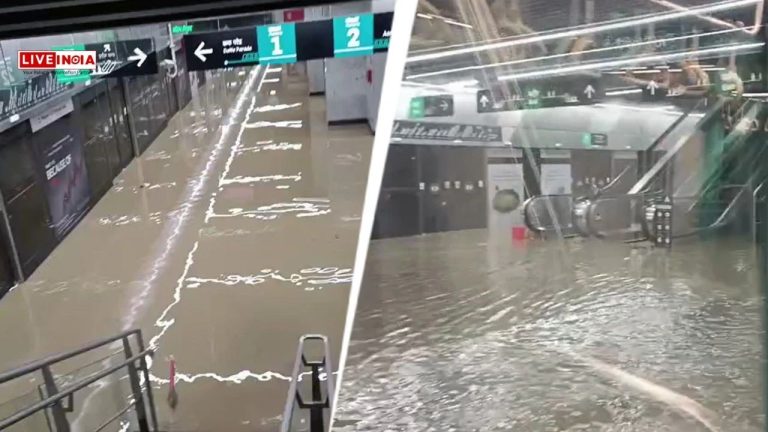 Mumbai’s Newly-Inaugurated Worli Metro Station Flooded As Early Monsoon Hits City