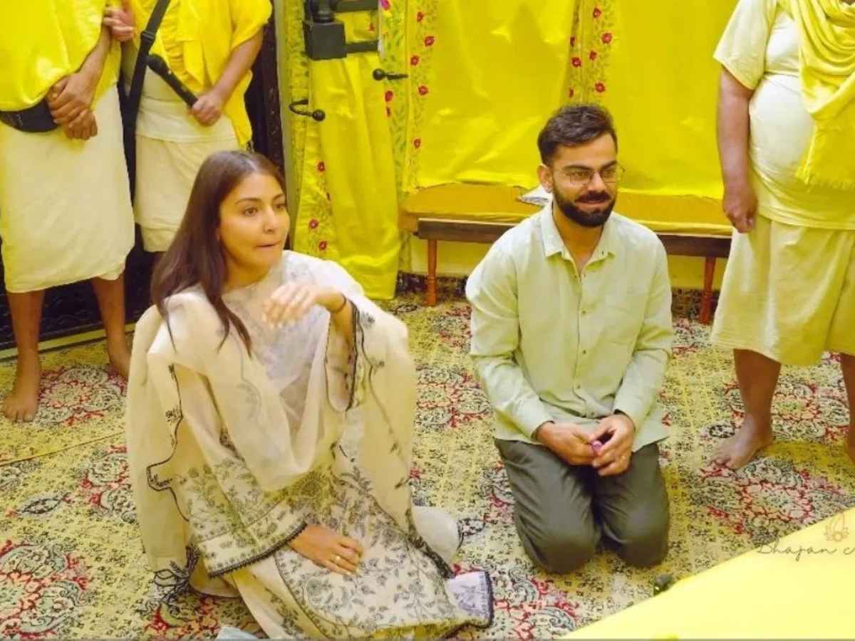 Virat, Anushka Seeks Blessings from Premanand Maharaj in Vrindavan Post Test Retirement