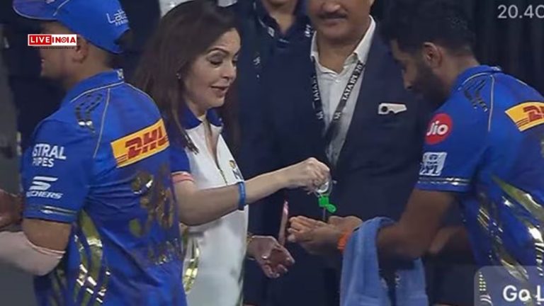 Viral: Nita Ambani Sanitises Jasprit Bumrah's Hand Before Handshake After MI Clinch IPL 2025 Playoff Spot
