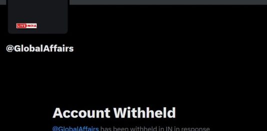 X’s Global Affairs Account Withheld by India