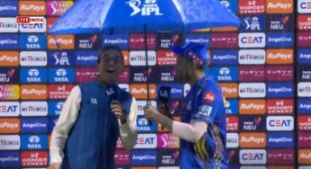 Suryakumar Yadav Holds Umbrella For Bhogle In Post-Match Presentation-Watch Video