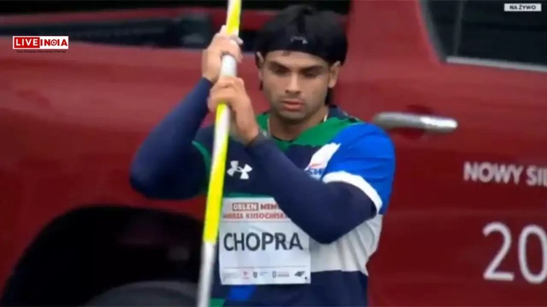Neeraj Chopra Secures Second Place at Janusz Kusocinski Memorial 2025 With 84.14m Throw