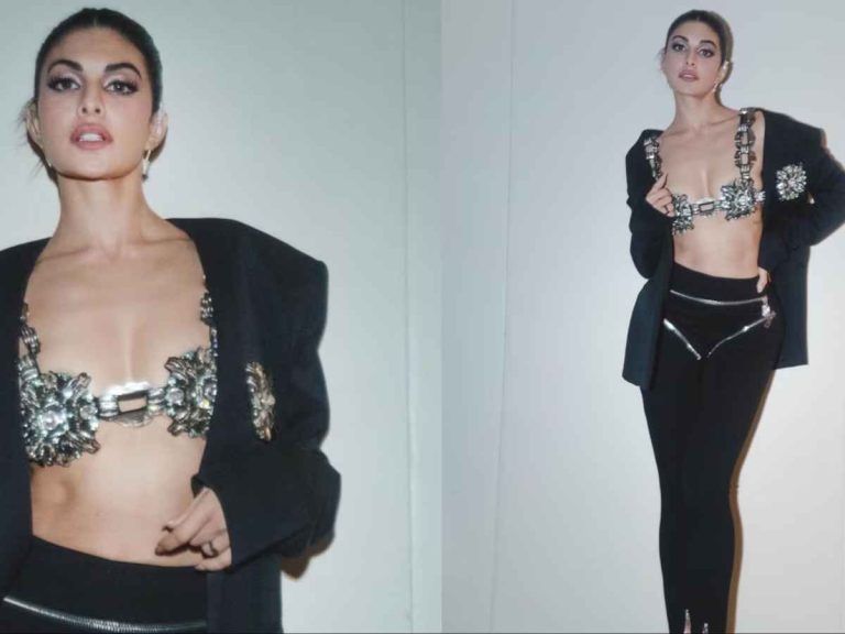 Jacqueline Fernandez Leaves Fans Breathless in Dazzling Black Crystal Outfit