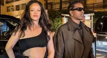 Rihanna Flaunts Baby Bump in Bold Black Dress on Cannes Date Night with A$AP Rocky