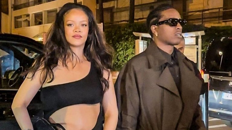 Rihanna Flaunts Baby Bump in Bold Black Dress on Cannes Date Night with A$AP Rocky