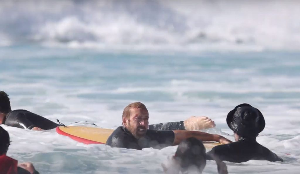 Nicolas Cage Battles Waves and Near-Death Experience While Prepping for The Surfer