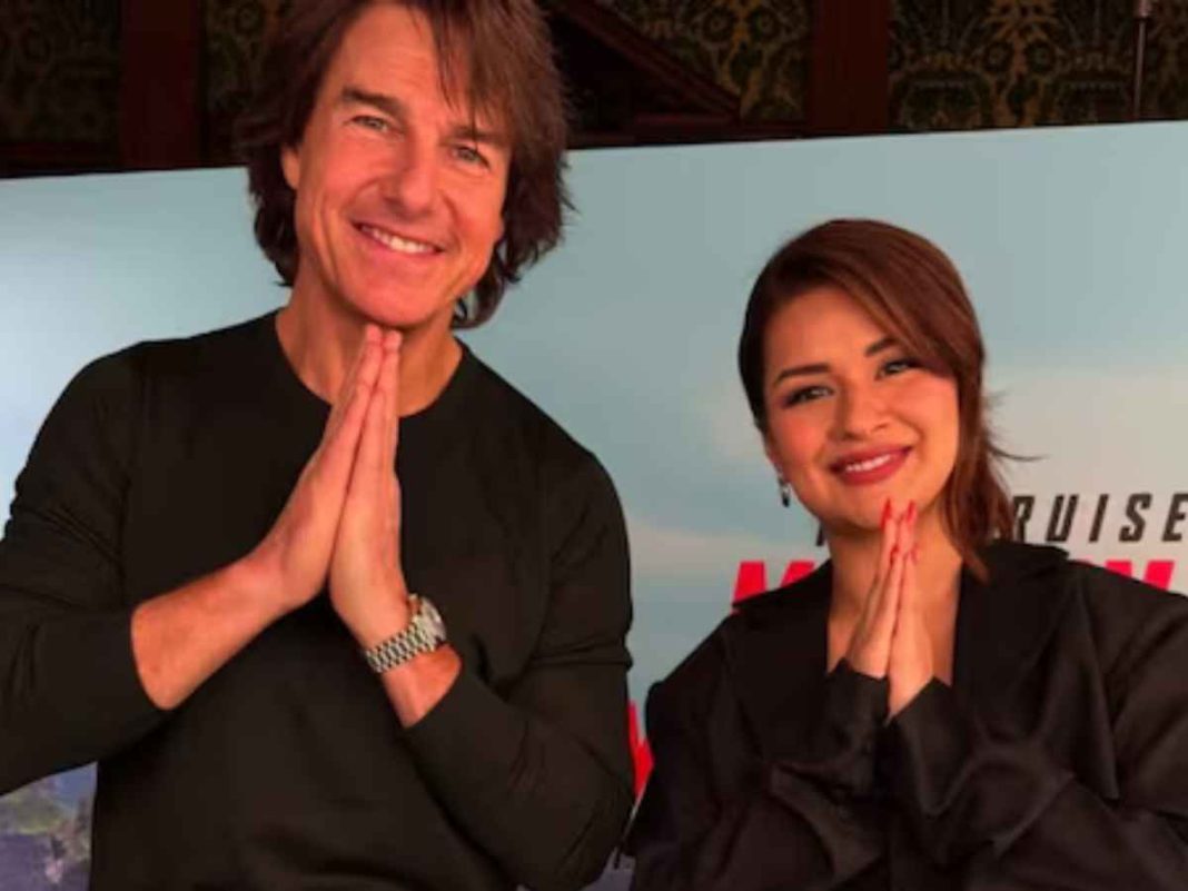 'Namaste..': Avneet Kaur, Tom Cruise Pose Together on Mission: Impossible 8 Set; Fans Go Wild