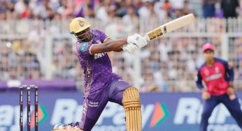 IPL 2025: Angkrish, Russell’s Blistering Knocks Power KKR to 206 Runs Against Rajasthan Royals