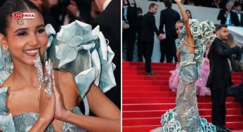 Cannes 2025: Nancy Tyagi Returns to Red Carpet in Self-Made Gown Sourced from Seelampur-Watch