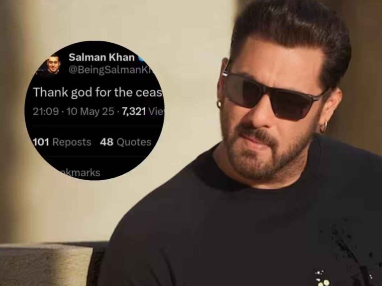 Salman Khan Faces Backlash for Deleted Tweet on India-Pakistan Ceasefire Amid Operation Sindoor