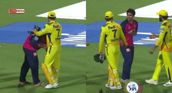 Watch 14-Year-Old Vaibhav Suryavanshi’s Mark of Respect Towards His Idol MS Dhoni