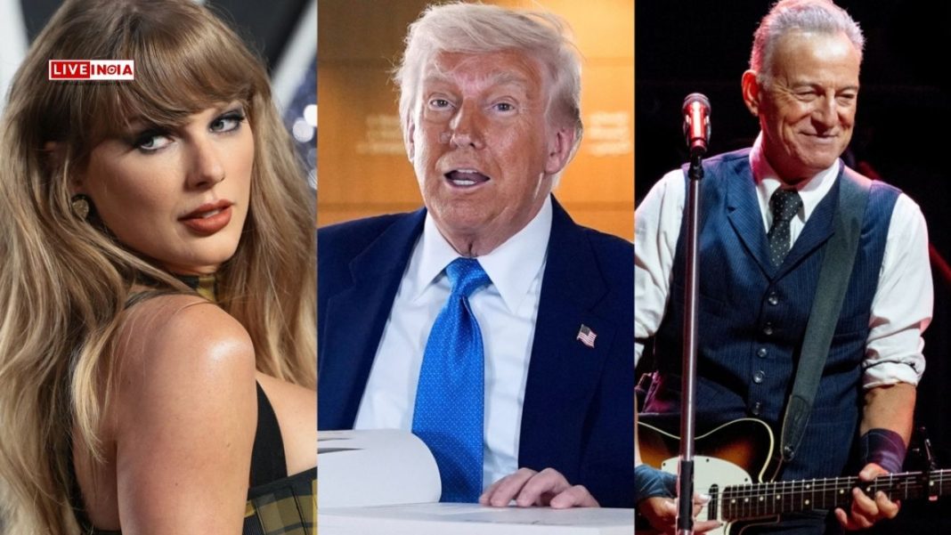 Trump Lashes Out at Bruce Springsteen, Taylor Swift in Social Media Tirade