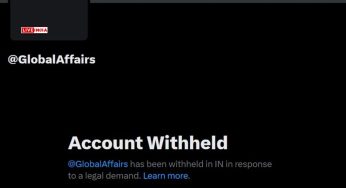 X’s Global Affairs Account Withheld by India