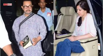 Aamir Khan, Girlfriend Gauri Spratt Cozy-up at Delhi Airport, Greet Paparazzi with Namaste-Watch