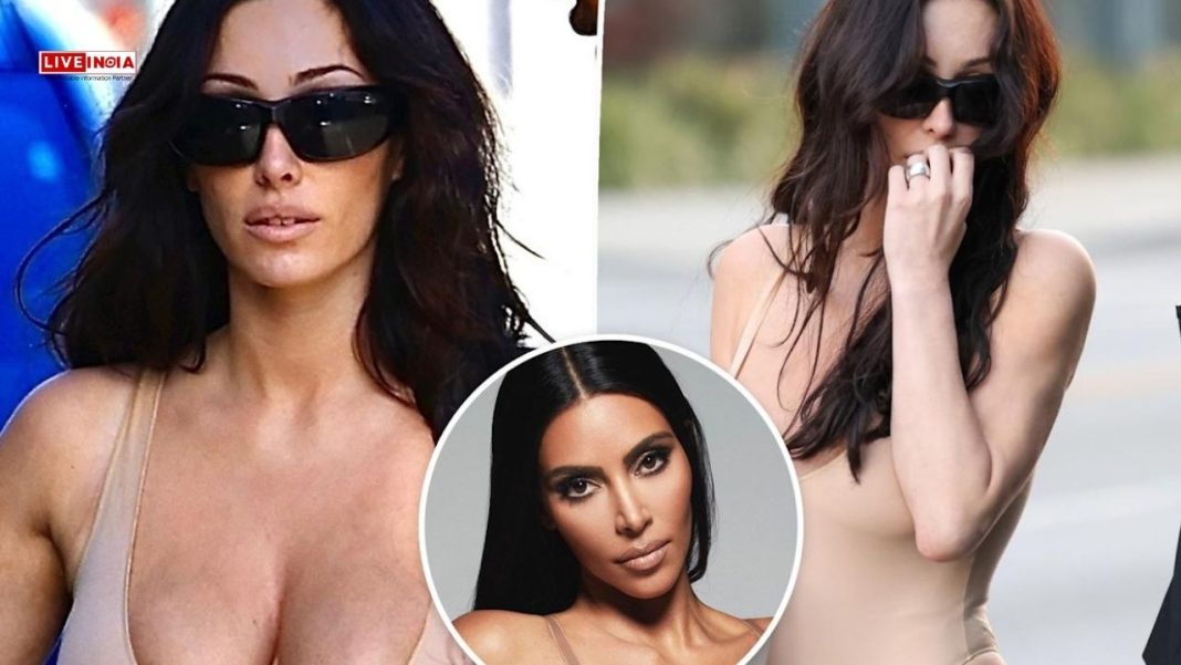 Bianca Censori Looks Like Kim Kardashian in Nude Bodysuit and Fur Boots-See Pics