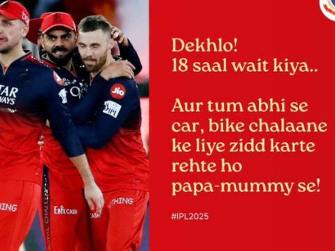 BREAKING: Delhi Police Posts Hilarious Reaction to RCB’s Long-Awaited Win!