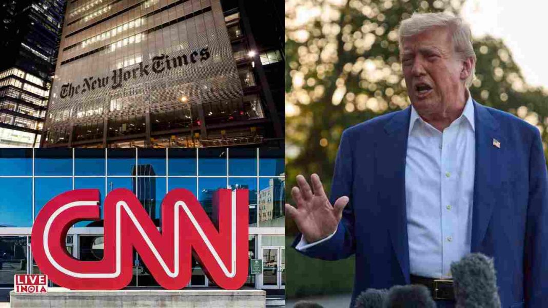 Trump Threatens CNN and New York Times Over Iran Strike Coverage, Demands Retraction and Apology