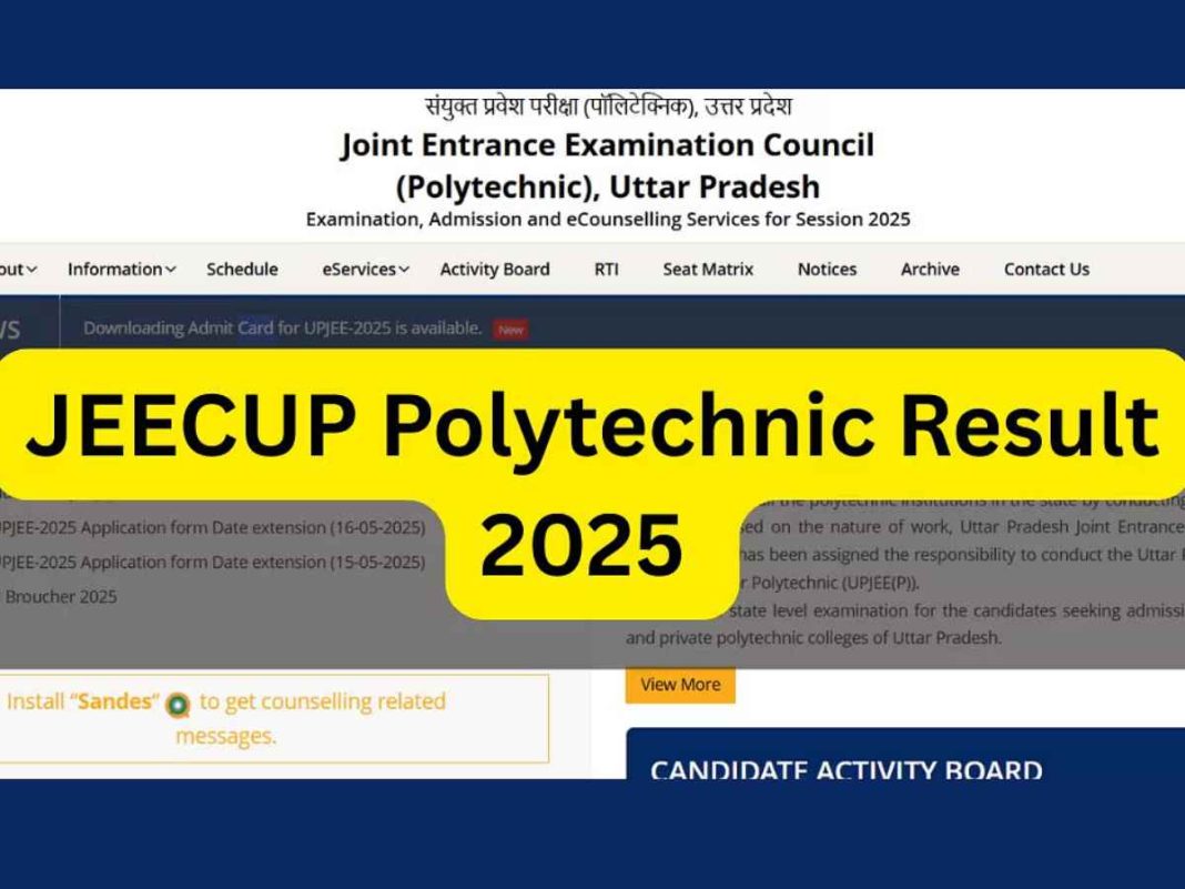 JEECUP Polytechnic Result 2025: Check Now